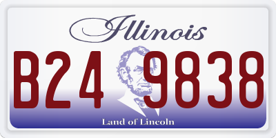 IL license plate B249838