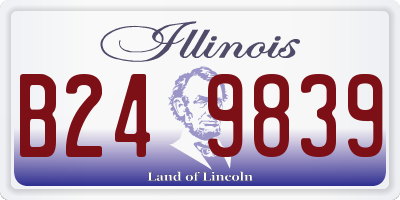 IL license plate B249839