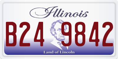 IL license plate B249842