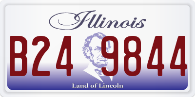 IL license plate B249844
