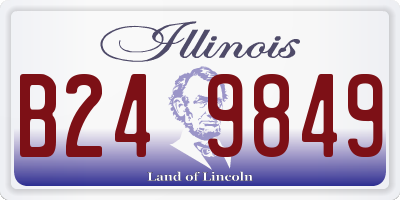 IL license plate B249849