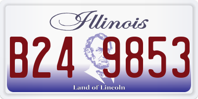 IL license plate B249853