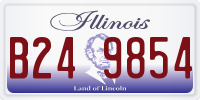 IL license plate B249854