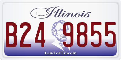 IL license plate B249855