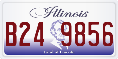 IL license plate B249856