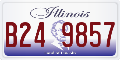 IL license plate B249857