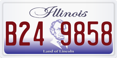 IL license plate B249858