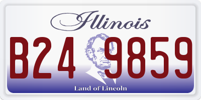 IL license plate B249859