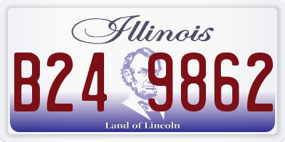 IL license plate B249862