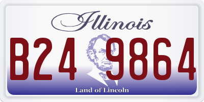 IL license plate B249864