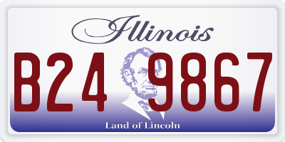 IL license plate B249867