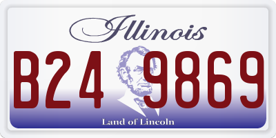 IL license plate B249869