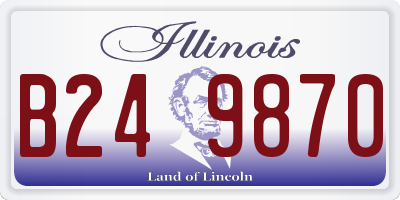 IL license plate B249870