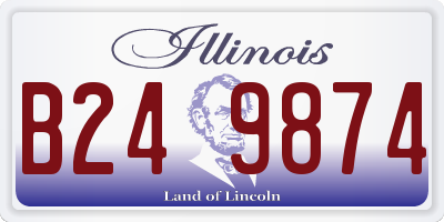 IL license plate B249874