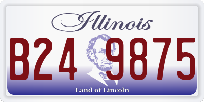 IL license plate B249875