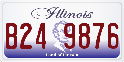 IL license plate B249876