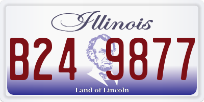 IL license plate B249877