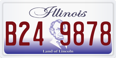 IL license plate B249878