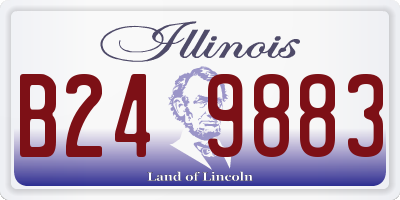 IL license plate B249883