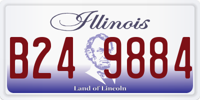 IL license plate B249884