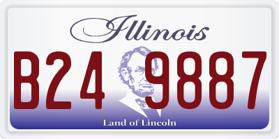IL license plate B249887