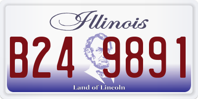 IL license plate B249891