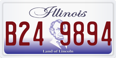 IL license plate B249894