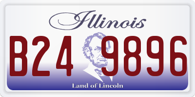 IL license plate B249896