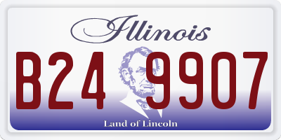 IL license plate B249907