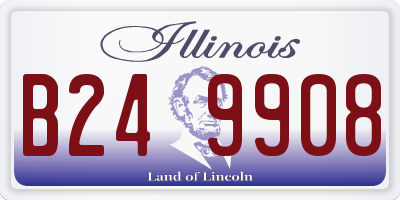 IL license plate B249908