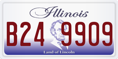 IL license plate B249909