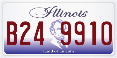 IL license plate B249910