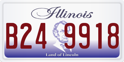 IL license plate B249918