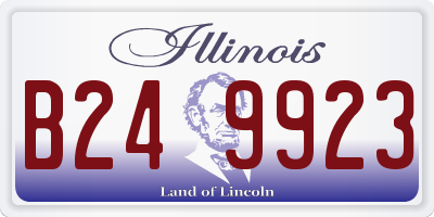 IL license plate B249923