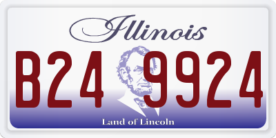 IL license plate B249924