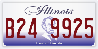 IL license plate B249925