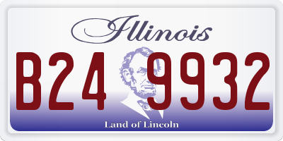 IL license plate B249932