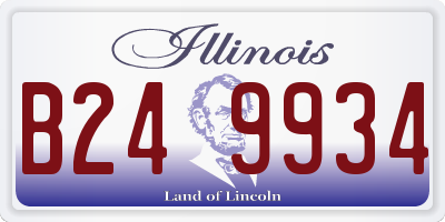 IL license plate B249934