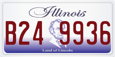 IL license plate B249936