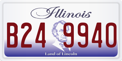 IL license plate B249940