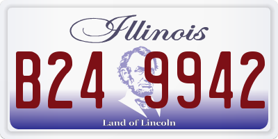 IL license plate B249942