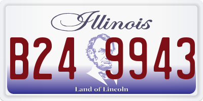IL license plate B249943
