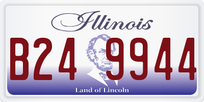 IL license plate B249944