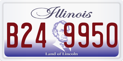 IL license plate B249950
