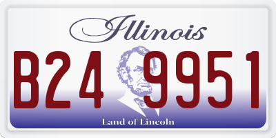 IL license plate B249951