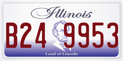 IL license plate B249953