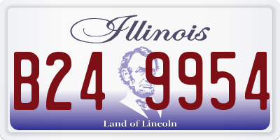 IL license plate B249954