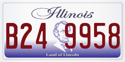 IL license plate B249958