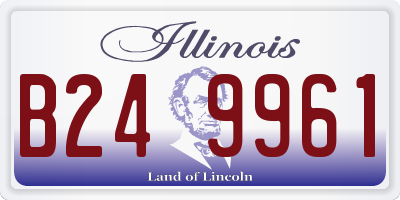 IL license plate B249961