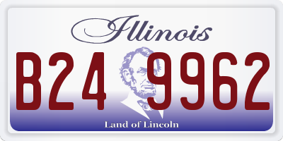 IL license plate B249962
